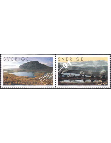 Suède, n° 2374 à 2375, en paire, collection timbres Europe