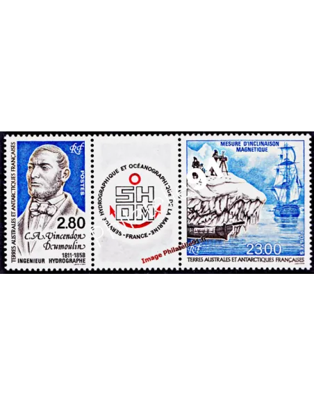 TAAF, n° 193A, Triptyque, Collection timbres Dom-Tom