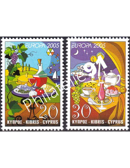 Chypre, n° 1064 à 1065, collection timbres Europe