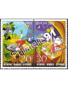 Chypre, n° 1066 à 1067, Paire, ND en haut, collection timbres Europe