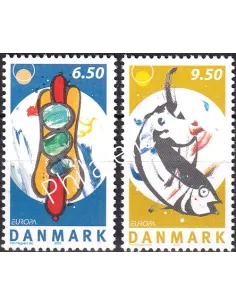 Danemark, n° 1408 à 1409, collection timbres Europe