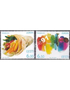 Estonie, n° 489 à 490, collection timbres Europe