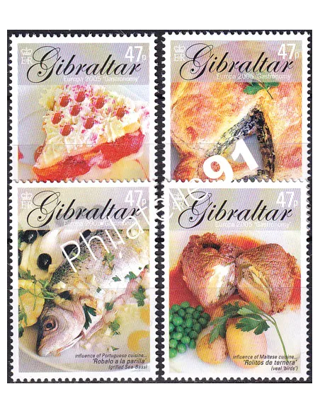 Gibraltar, n° 1124 à 1127, collection timbres Europe