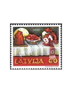 Lettonie, n° 606, collection timbres Europe