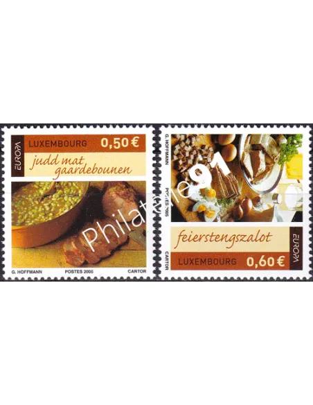 Luxembourg, n° 1621 à 1622, collection timbres Europe