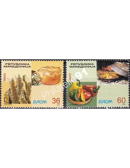 MACÉDOINE, n° 338 à 339, en Paire, collection timbres Europe