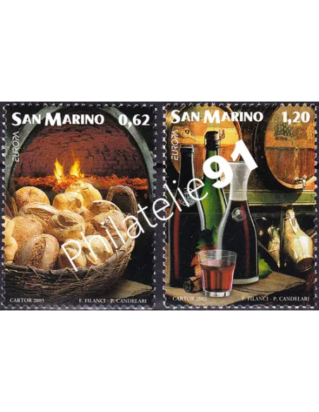 ST-MARIN, n° 1985 à 1986, collection timbres Europe