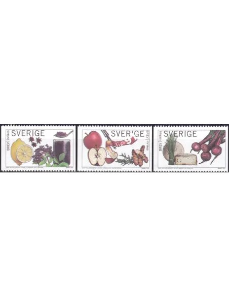 Suède, n° 2446 à 2448, collection timbres Europe