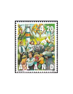 Aland, n° 141, collection timbres Europe