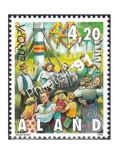 Aland, n° 141, collection timbres Europe