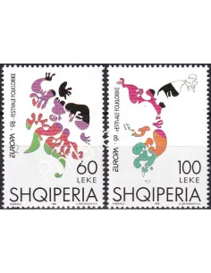 Albanie, n° 2412 à 2413, collection timbres Europe