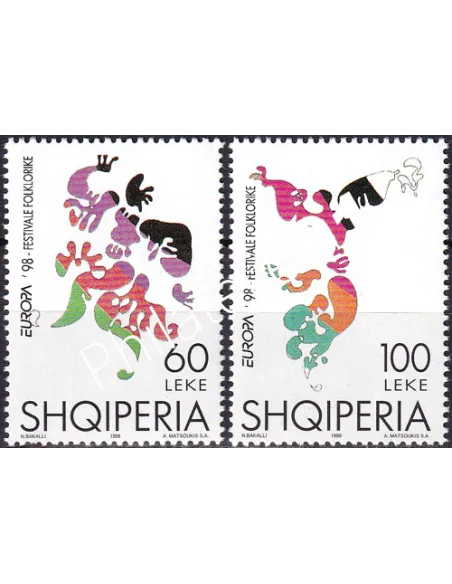Albanie, n° 2412 à 2413, collection timbres Europe