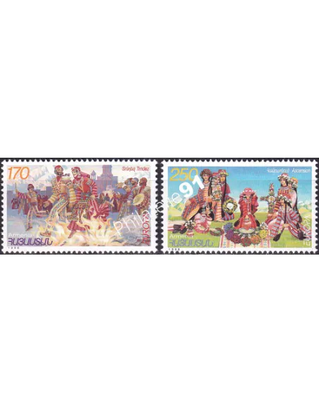 Arménie, n° 295 à 296, collection timbres Europe