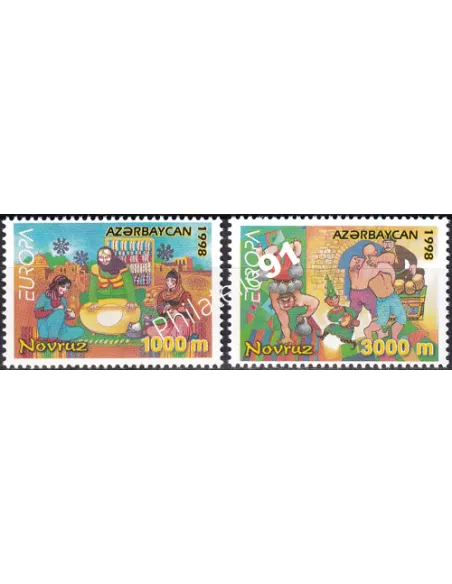 Azerbaïdjan, n° 359 à 360, collection timbres Europe