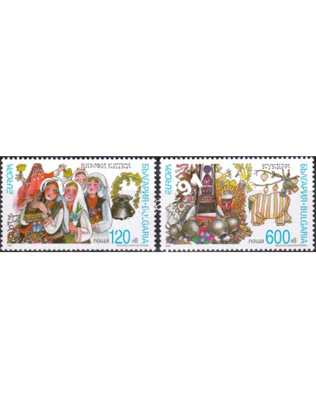 Bulgarie, n° 3766 à 3767, collection timbres Europe