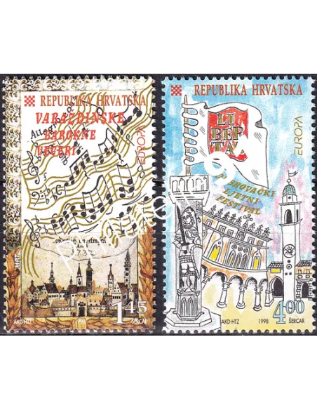 Croatie, n° 423 à 424, collection timbres Europe