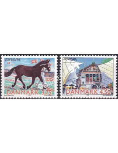 Danemark, n° 1191 à 1192, collection timbres Europe