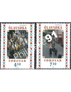 Féroé, n° 334 à 335, collection timbres Europe