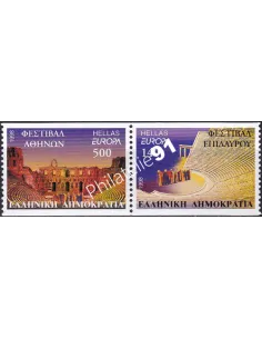 Grèce, n° 1964 à 1965, en paire de carnet, collection timbres Europe