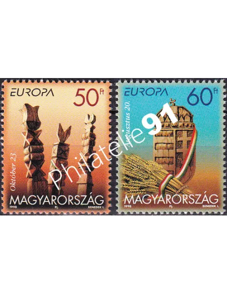 Hongrie, n° 3645 à 3646, collection timbres Europe