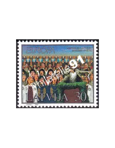 Lettonie, n° 438, collection timbres Europe