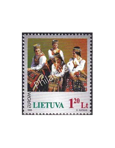 Lituanie, n° 580, collection timbres Europe