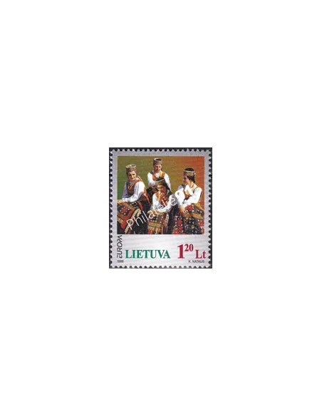 Lituanie, n° 580, collection timbres Europe