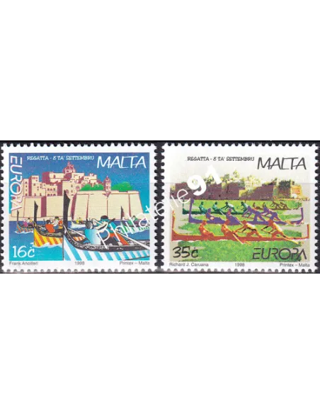 MALTE, n° 1015 à 1016, collection timbres Europe