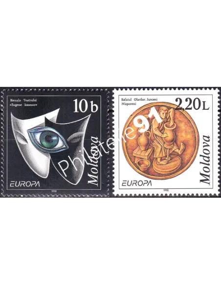 Moldavie, n° 234 à 235, collection timbres Europe