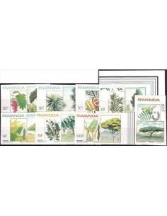 Rwanda, n° 1125 à 1132, Non Dentelés, collection lettre Monde