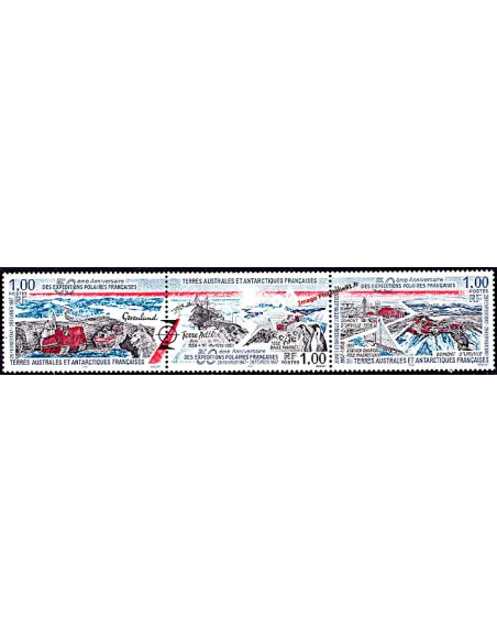 TAAF, n° 223 à 225, Triptyque, Collection timbres Dom-Tom