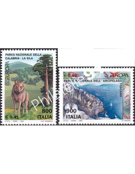 Timbres d'Italie n° 2353 à 2354, collection timbres Europe