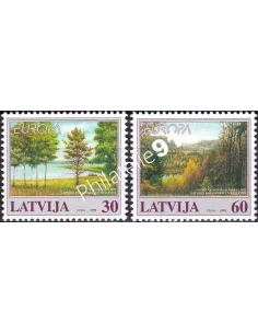 Lettonie, n° 464 à 465, collection timbres Europe