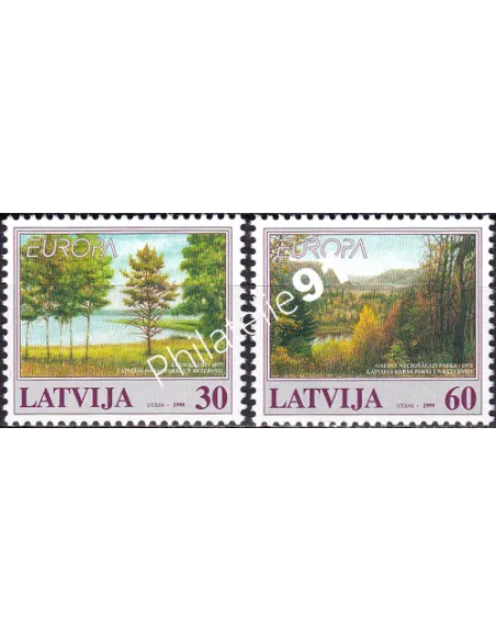 Lettonie, n° 464 à 465, collection timbres Europe