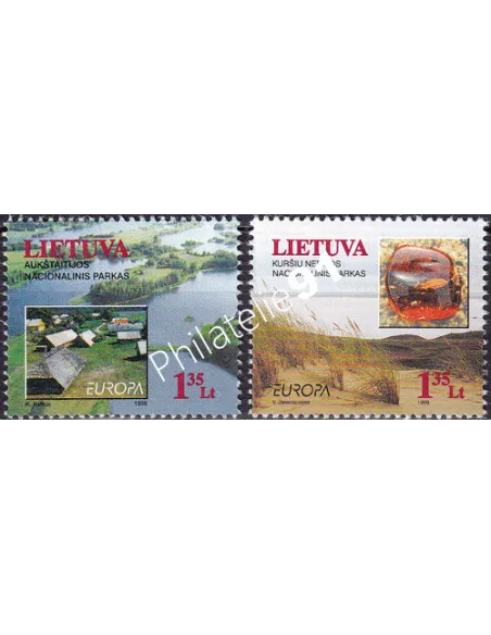 Lituanie, n° 607 à 608, collection timbres Europe