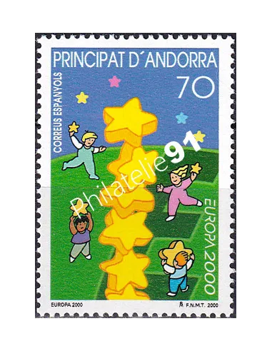 Timbre d'Andorre espagnol n° 261, collection timbres Europe