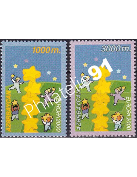 Azerbaïdjan, n° 393 à 394, collection timbres Europe