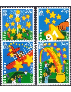 Gibraltar, n° 911 à 914, collection timbres Europe