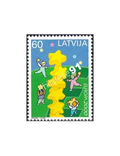Lettonie, n° 490, collection timbres Europe