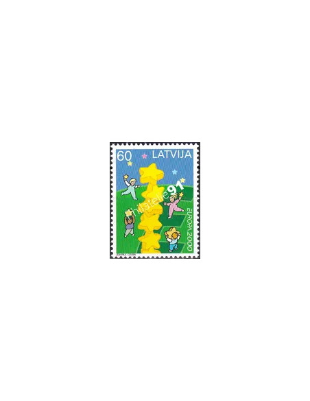 Lettonie, n° 490, collection timbres Europe