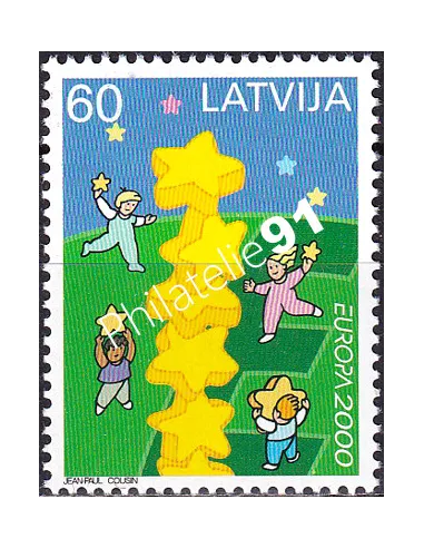 Lettonie, n° 490, collection timbres Europe