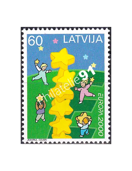 Lettonie, n° 490, collection timbres Europe