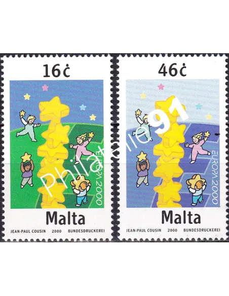 MALTE, n° 1100 à 1101, collection timbres Europe