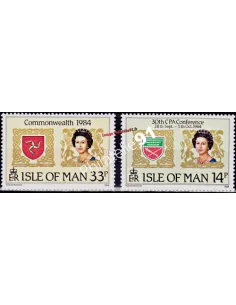 Timbres d'Ile de Man n° 258 à 259, Elizabeth II, timbres d'Europe