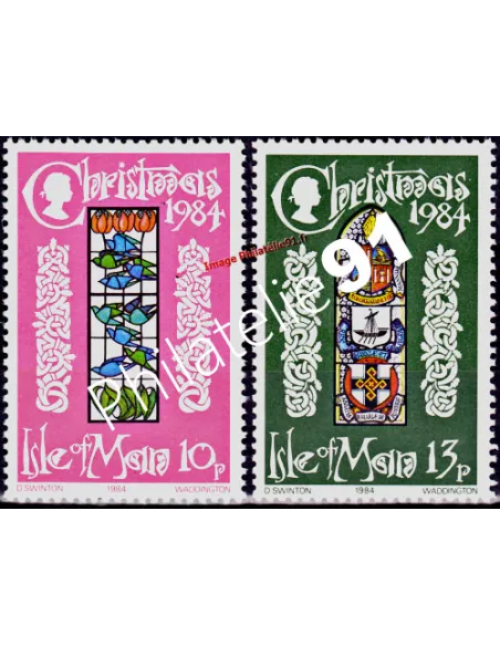 Timbres d'Ile de Man n° 260 à 261, Noël, collection timbres d'Europe