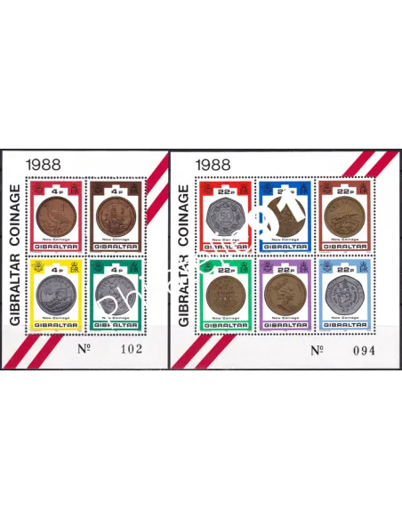 Gibraltar, BF n° 12 et 13, collection timbres Europe