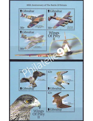 Gibraltar, BF n° 42 et 43, collection timbres Europe