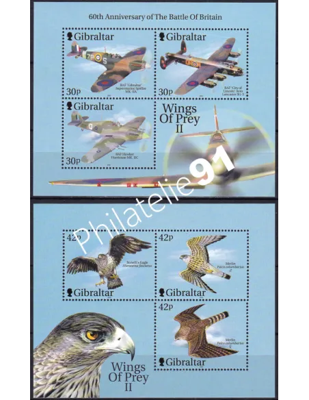 Gibraltar, BF n° 42 et 43, collection timbres Europe