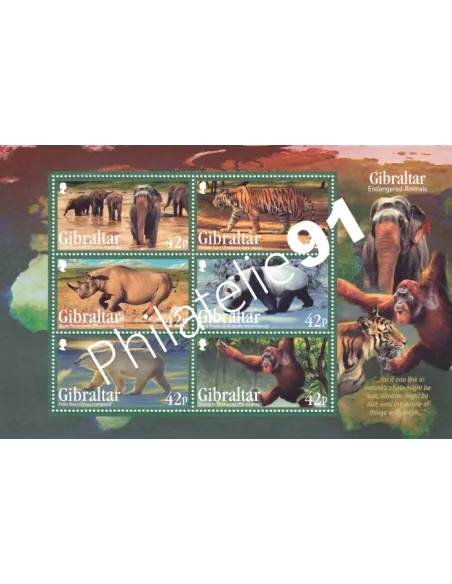 Gibraltar, BF n° 105, collection timbres Europe