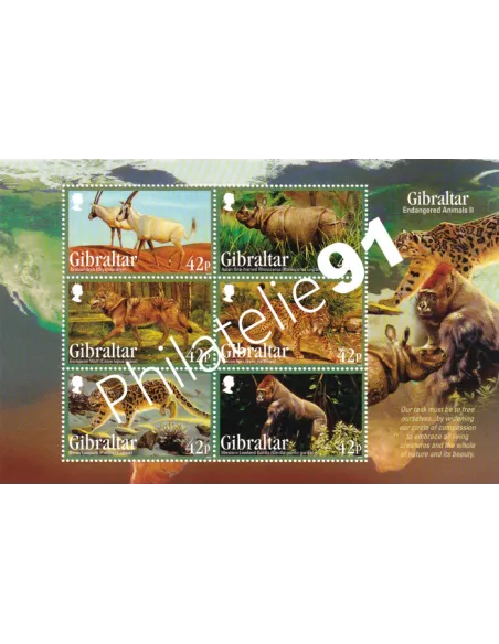 Gibraltar, BF n° 112, collection timbres Europe